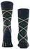 Burlington Tartan Socken marine
