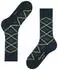 Burlington Tartan Socken marine