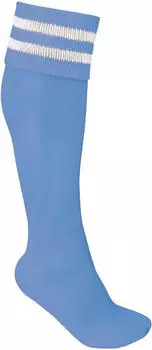 Proact Sportswear Gestreifte Sportsocken (PA015) sporty sky blue/white