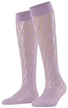 Falke Pure Shore Net Kniestrümpfe misty lila