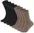 Camano Soft Socks Unisex Socken 8er-Pack schwarz/braun