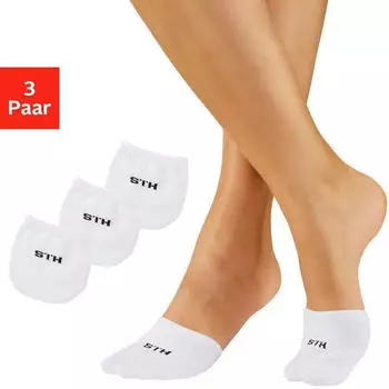 H.I.S Jeans Zehlinge Zehentopper Half Socks (25614327) 3x wei&szlig;