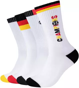 Camano Tennis Socken 4er Pack (68872965) gelb/rot/schwarz/wei&szlig;