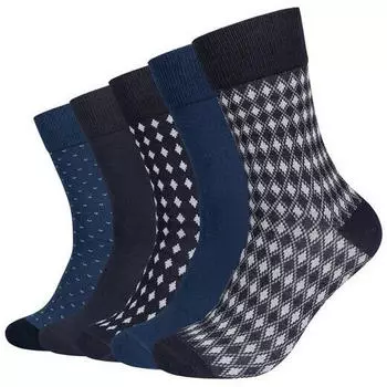 s.Oliver Essentials Socken 5er-Pack in Geschenkbox (S26023-5801) blau