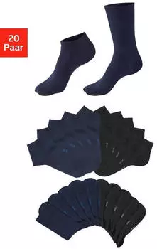 H.I.S Jeans Socken mit Elastikeins&auml;tzen (33833943) marine/schwarz