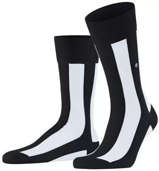 Burlington Retro Lines Socken black (3000)