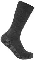Carhartt Force Grid Midweight Synthetic-merino Wool Blend Crew Sock carbon heather