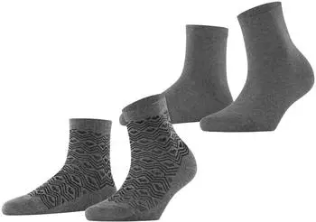 Esprit Heart Pattern Multipack W Sso (17612) grau melange
