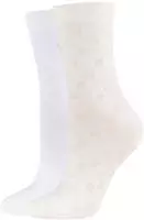 JOOP! Damen Socken For Your Daily Glam Iconic 2er Pack - wei&szlig;|beige -...