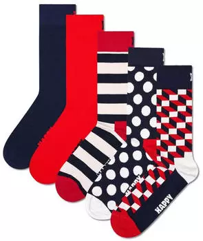 Happy Socks Everyday Crew 5-Pack Socken bunt