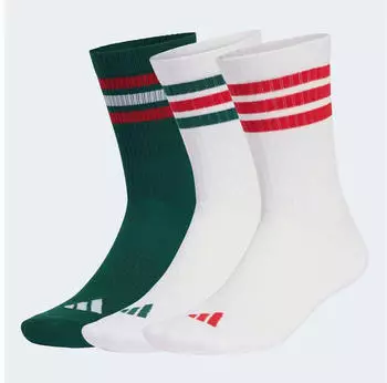 Adidas Knee Sock 2P Kniestr&uuml;mpfe team dunkelgr&uuml;n/wei&szlig;/better scarlet