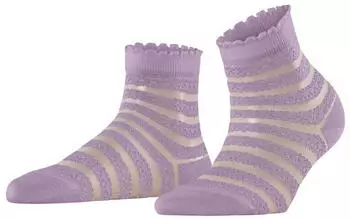 Falke Border Lace Socken mit Streifen misty lila