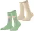 Burlington Everyday Mix 2-Pack Socken Argyle quiet green