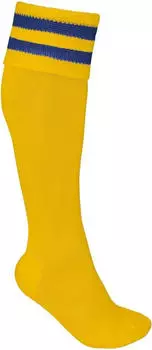Proact Sportswear Gestreifte Sportsocken sporty yellow/dark royal blue
