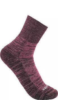 Carhartt Twin Knit Midweight Short Crew Socks - pink