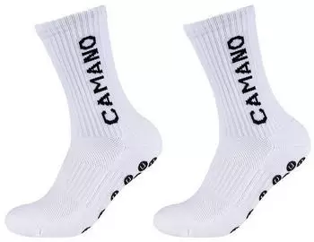 Camano Sports Socks with Grip Extra Strong Anti Slip Football Socks ClassicFit (1105941) schwarz/wei&szlig;