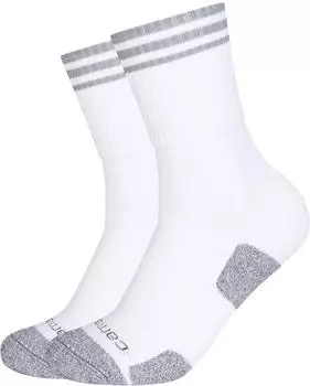Camano Socken 2er-Pack mit Rippb&uuml;ndchen (73209413) hellgrau/wei&szlig;