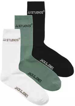 Jack & Jones JACSOHO Tennis Socks 3 Pack Socken (71478306) wei&szlig;/mineral blau/schwarz