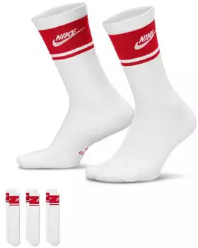 Nike Everyday Elevated Stripe Crew Socks 3 Pack (IM7949-900) wei&szlig;