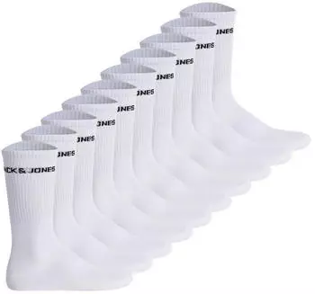 Jack & Jones JACBASIC LOGO TENNIS SOCK 10 Pack Kurzsocken (31986061) schwarz/wei&szlig;