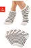 H.I.S Jeans Sneaker Socken (30691408) 6x ecru mit schwarzen ringel