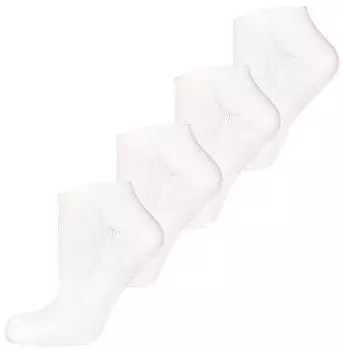 Nur Die Frotteesohle Sneaker Socks 4-Pack (DA-M0DIH-99-101-43-46) wei&szlig;