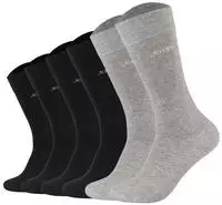 JOOP! Unisex Socken, 6er Pack - Premium Essential Organic Cotton Socks, Logo,