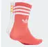 Adidas 3-Stripes Crew Socken 3er-Pack (KT9742) white/lucid pink/preloved scarlet