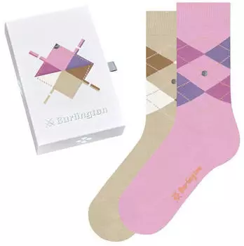 Burlington Basic Gift Box Socken Argyle (20597) sortiment