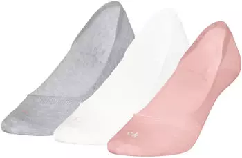 Calvin Klein CK Women Footie LC 3P pink