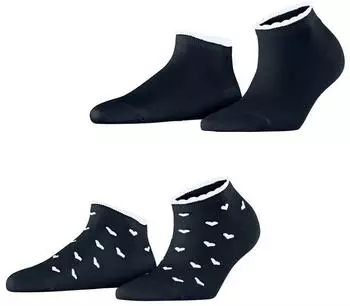 Esprit Little Hearts 2-Pack Sneakersocken marine