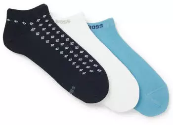 Hugo Boss 3P AS Minipattern CC Sneakersocken (49862045) dunkelblau