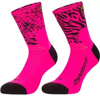 Dynafit Run Wild Mid Socken (72080) pink/schwarz