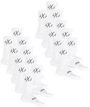 Jack & Jones Jactennis Sock 6 Pack Socken (12295790) wei&szlig;