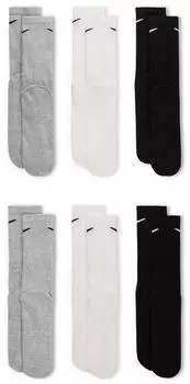 Nike Everyday Cushioned Crew Training Socks 6-Pack (SX7666-964) multi-color