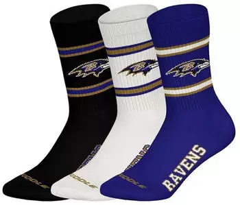 NFL 3er-Pack Crew Socks (22310001) lila/wei&szlig;/schwarz