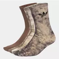 Sportsocken ADIDAS ORIGINALS "TIE DYE CR S 3P", Damen, Gr. M (40/42), utility