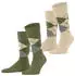 Burlington Everyday Argyle Mix 2-Pack Socken aus gekämmter Baumwolle salvia