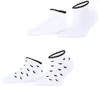Esprit Little Hearts 2-Pack Sneakersocken white