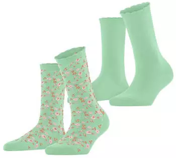Esprit Flower Meadow 2-Pack Socken (18688) gr&uuml;n mint