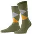 Burlington King / Tartan gemusterte Socken (21290) lime green