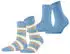 Esprit Crochet Stripe 2-Pack Socken (17410) blau sortiment