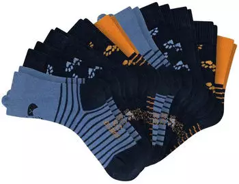 Schiesser Legwear Kids Socken 5er-Pack (183287-901-27) marine/orange