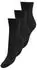 Only Onltine Heart Tennis Sock 3-Pack schwarz/gold lurex heart