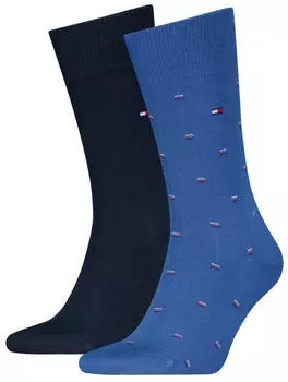 Tommy Hilfiger Classic Sock Herringbone (17663057) blau