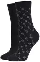 JOOP! Damen Socken For Your Daily Glam Iconic 2er Pack - schwarz - 39|40|41|42
