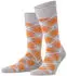 Burlington King / Tartan Gemusterte Socken (21084) light heather