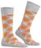 Burlington King / Tartan Gemusterte Socken (21084) light heather