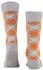 Burlington King / Tartan Gemusterte Socken (21084) light heather