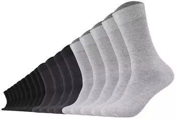 Camano Comfort Socks 18er Pack (TB_9106-18P) schwarz/hellgrau/grau